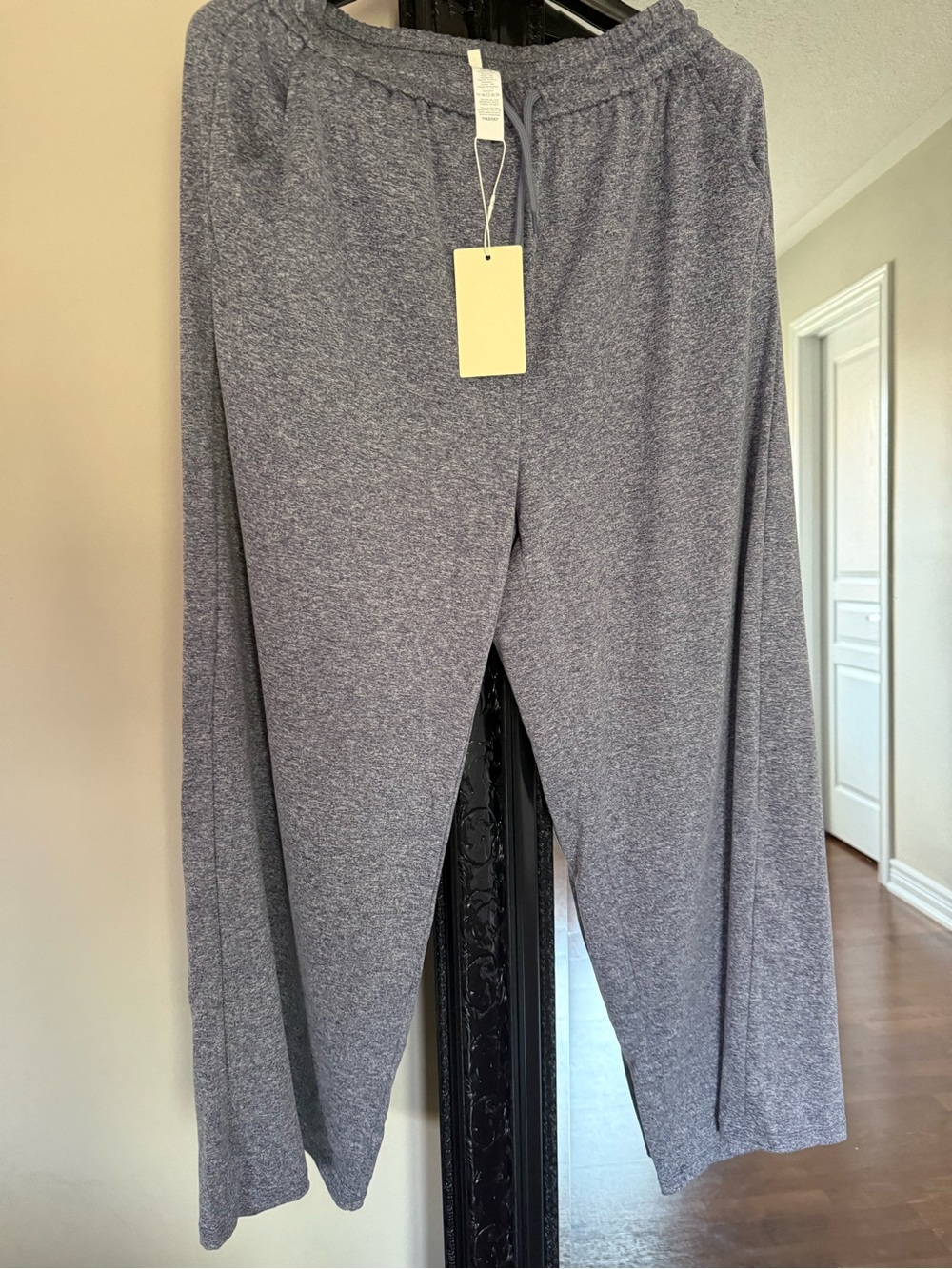 HALARA Women's Heather Gray Wide-Leg Joggers